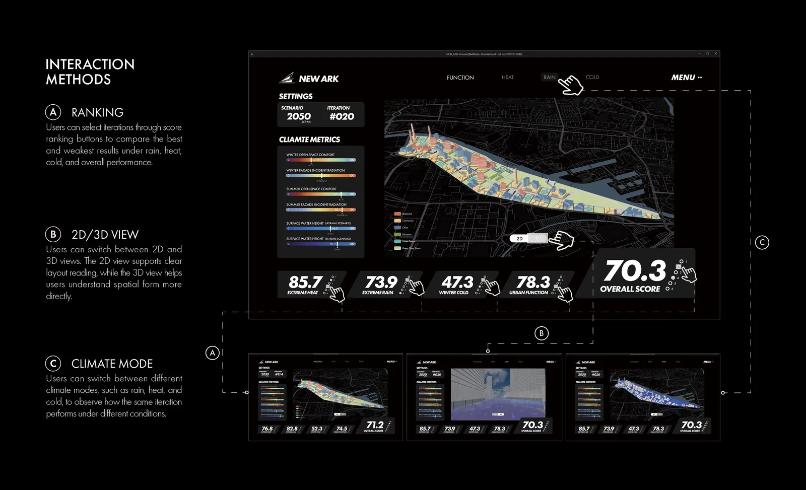 Interactive Climate Design Application